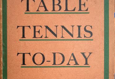 1924 Table Tennis Today Ivor Montagu