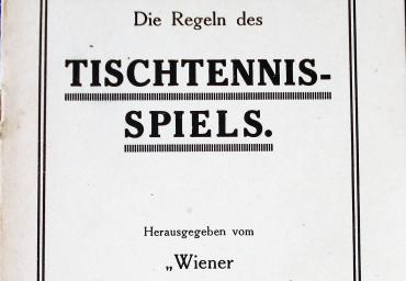1927 Die Regeln des Tischtennis Spiels Wiener TT-Verband