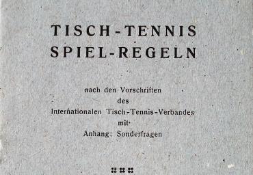 1938 Internationale TT-Spielregeln