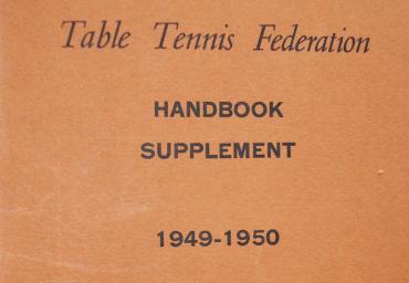 1949 ITTF Handbook Supplement