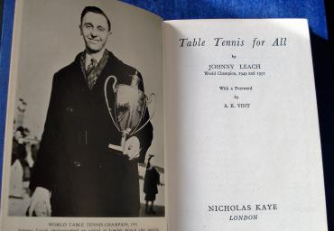 1951 Table Tennis For All J. Leach with autograph