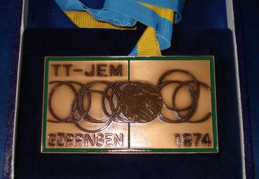 1974 Bronce medal EYC Göppingen Germany