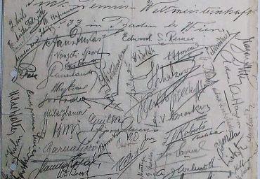 1933 Autogramme