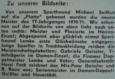 1971 Die Deutschen Meister in Bild und Wort